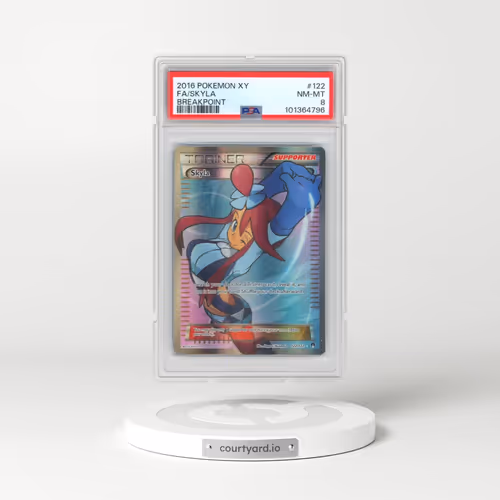 2016 Pokémon XY Breakpoint #122 Skyla - Full Art (PSA 8 NM-MT)