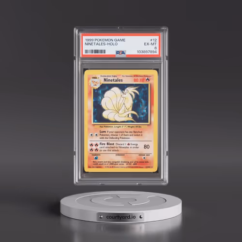 1999 Pokémon Game #12 Ninetales - Holo (PSA 6 EX-MT)
