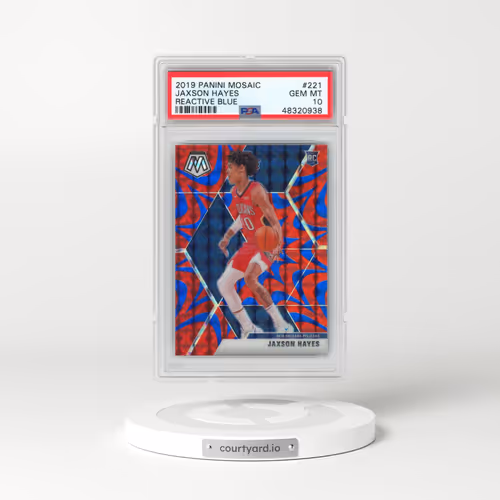 2019 Panini Mosaic #221 Jaxson Hayes - Reactive Blue (PSA 10 GEM MINT)
