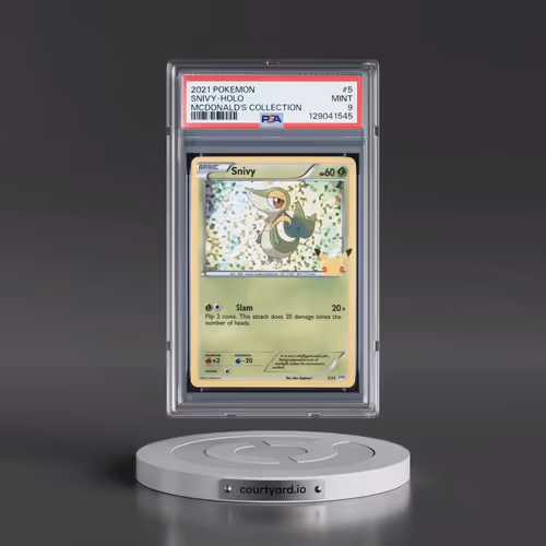 2021 Pokémon Mcdonald's Collection #5 Snivy - Holo (PSA 9 MINT)