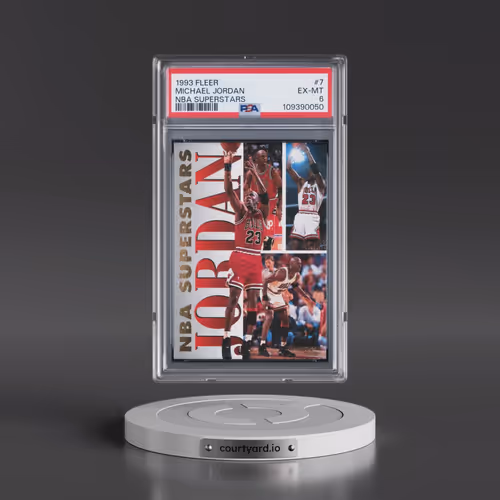 1993 Fleer NBA Superstars #7 Michael Jordan (PSA 6 EX-MT)