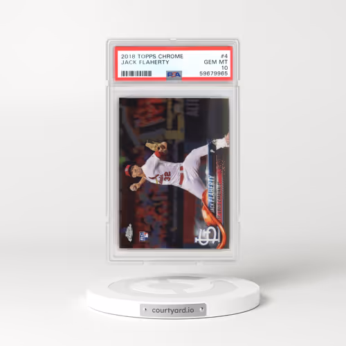 2018 Topps Chrome #4 Jack Flaherty (PSA 10 GEM MINT)