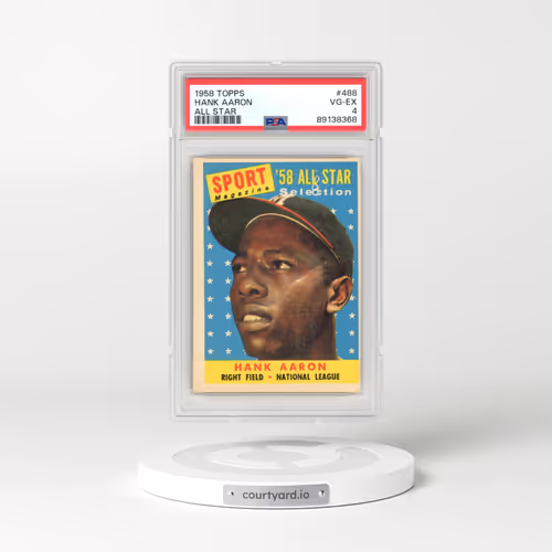 1958 Topps #488 Hank Aaron - All Star (PSA 4 VG-EX)