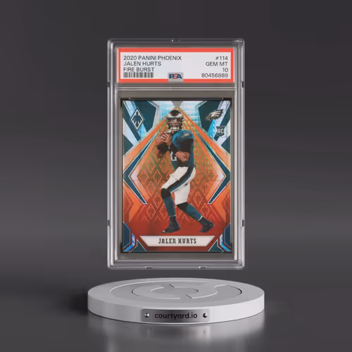 2020 Panini Phoenix #114 Jalen Hurts - Fire Burst (PSA 10 GEM MINT)