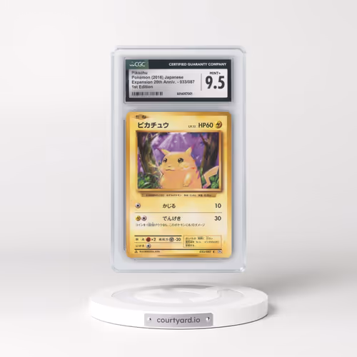 2016 Expansion Pack 20th Anniversary #033/087 Pikachu - 1st Edition (CGC 9.5 MINT+)