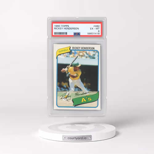 1980 Topps #482 Rickey Henderson (PSA 6 EX-MT)