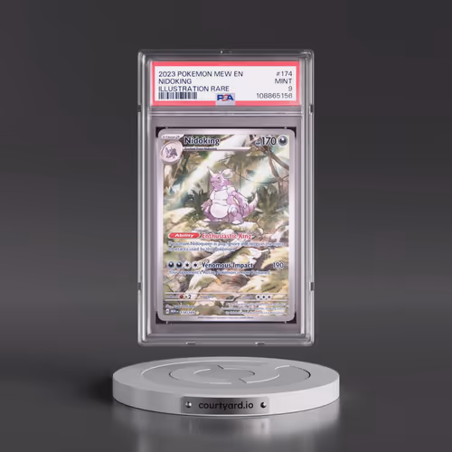 2023 Pokémon Mew EN-151 #174 Nidoking - Illustration Rare (PSA 9 MINT)