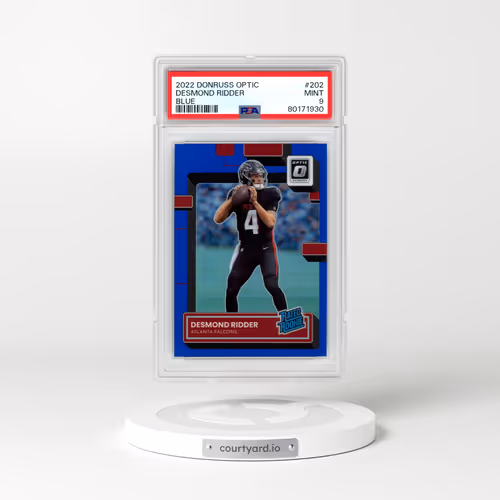 2022 Panini Donruss Optic #202 Desmond Ridder Blue
