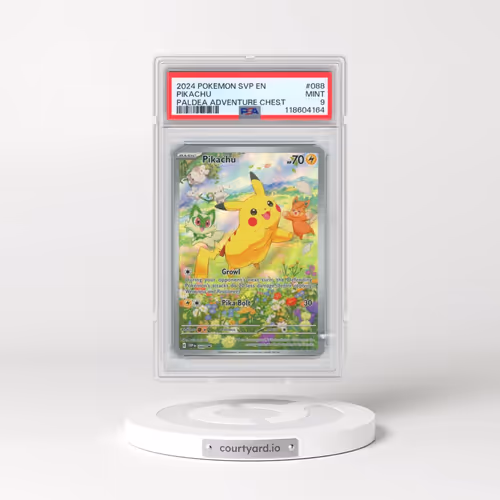 2024 Pokémon Svp EN-SV Black Star Promo #088 Pikachu - Paldea Adventure Chest (PSA 9 MINT)