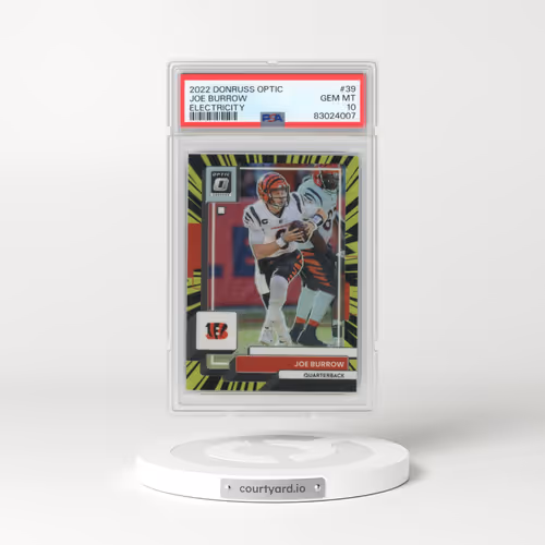 2022 Panini Donruss Optic #39 Joe Burrow - Electricity (PSA 10 GEM MINT)