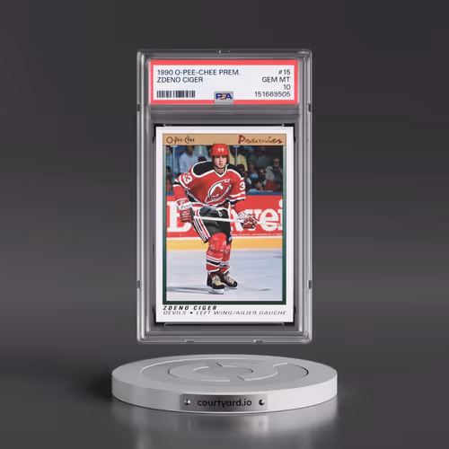 1990 O-Pee-Chee Premier #15 Zdeno Ciger (PSA 10 GEM MINT)