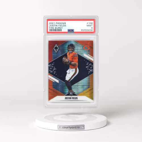 2021 Panini Phoenix #108 Justin Fields - Fire Burst (PSA 9 MINT)