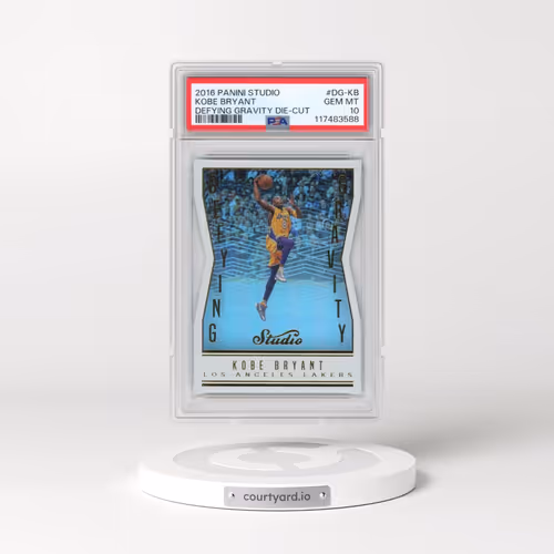 2016 Panini Studio Defying Gravity Die-Cut #DG-KB Kobe Bryant (PSA 10 GEM MINT)