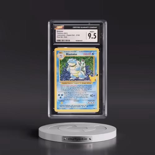 2021 Celebrations - Classic Collection #2/102 Blastoise - Base Set Holo (CGC 9.5 MINT+)