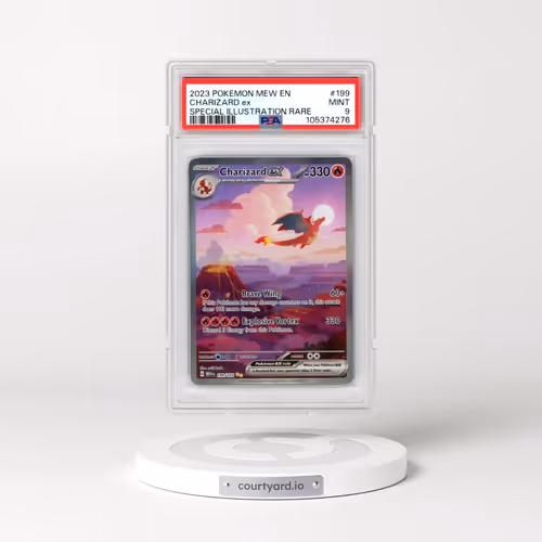 2023 Pokémon Mew EN-151 #199 Charizard EX - Holo Special Illustration Rare (PSA 9 MINT)