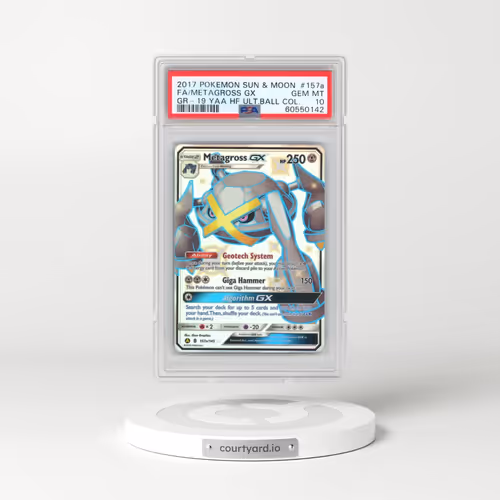 2017 Pokémon Sun & Moon Guardians Rising #157a Metagross GX - Holo Full Art 2019 Yellow A Alternate