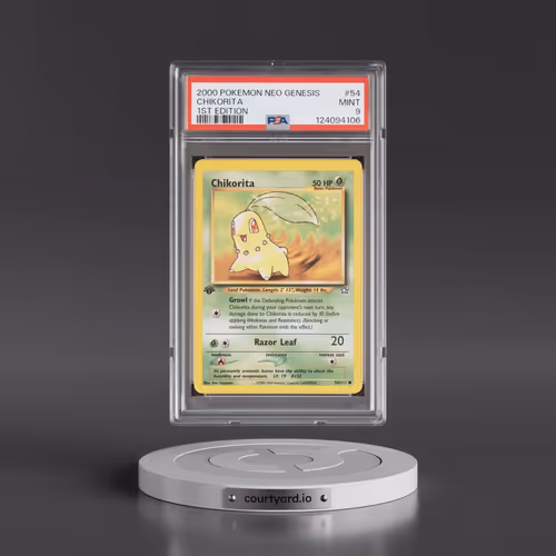 2000 Pokémon Neo Genesis #54 Chikorita - 1st Edition (PSA 9 MINT)