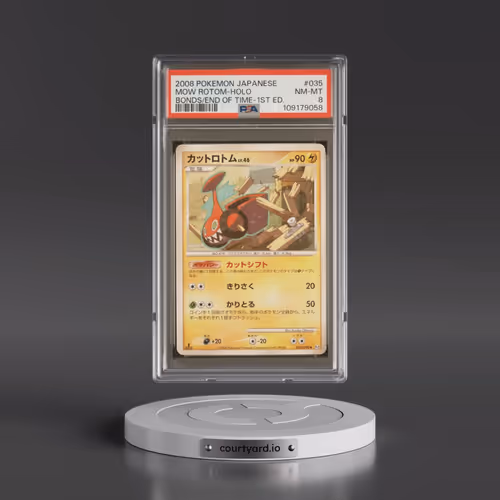 2008 Pokémon Bonds to the End of Time #035 Mow Rotom - 1st Edition Holo (PSA 8 NM-MT)