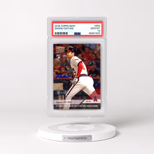 2018 Topps Now #650 Shohei Ohtani (PSA 10 GEM MINT)