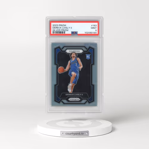 2023 Panini Prizm #163 Dereck Lively II - Silver Prizm (PSA 9 MINT)