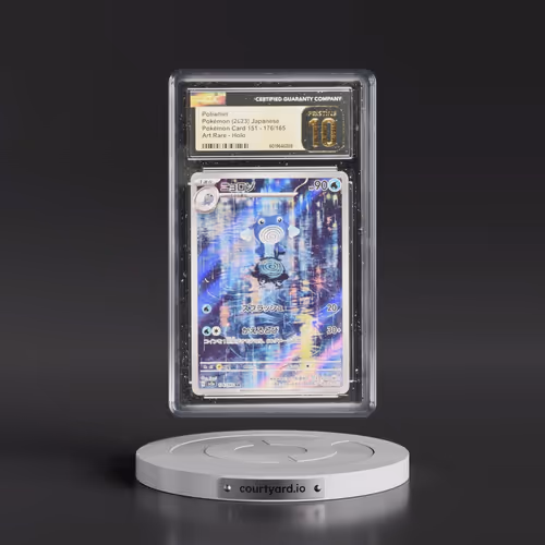 2023 Pokémon Card 151 #176/165 Poliwhirl - Art Rare Holo (CGC 10 PRISTINE)