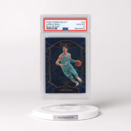 2020 Panini Select #63 LaMelo Ball - Blue Retail (PSA 10 GEM MINT)