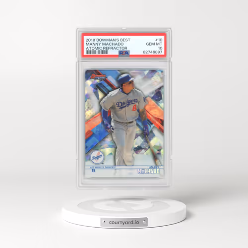 2018 Bowman's Best #10 Manny Machado - Atomic Refractor (PSA 10 GEM MINT)