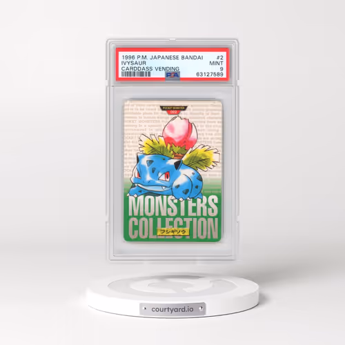 1996 Pokémon Bandai Carddass Vending #2 Ivysaur (PSA 9 MINT)