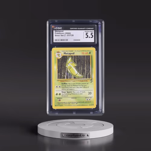2000 Base Set 2 #81/130 Metapod (CGC 5.5 EX+)