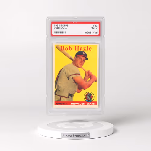 1958 Topps #83 Bob Hazle (PSA 7 NM)