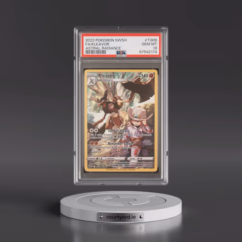 2022 Pokémon Sword & Shield Astral Radiance #TG08 Kleavor - Full Art (PSA 10 GEM MINT)