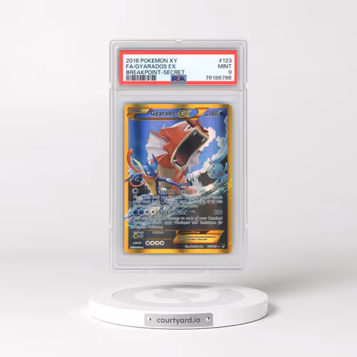 2016 Pokémon XY Breakpoint #123 Gyarados EX - Holo Full Art Secret (PSA 9 MINT)