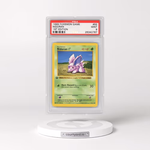 1999 Pokémon Game #55 Nidoran - 1st Edition (PSA 9 MINT)