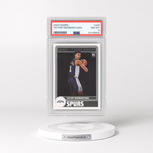 2023 Panini NBA Hoops #298 Victor Wembanyama (PSA 8 NM-MT)