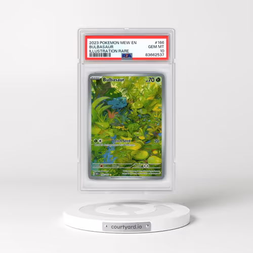 2023 Pokémon Mew EN-151 #166 Bulbasaur - Illustration Rare (PSA 10 GEM MINT)