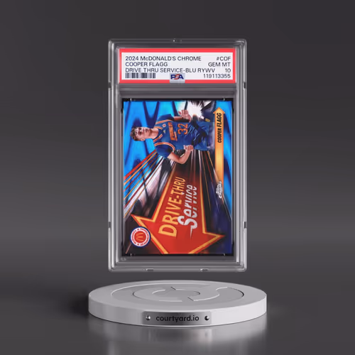 2024 Topps Chrome McDonald's All American Drive Thru Service #COF Cooper Flagg - Blue Raywave (PSA 1