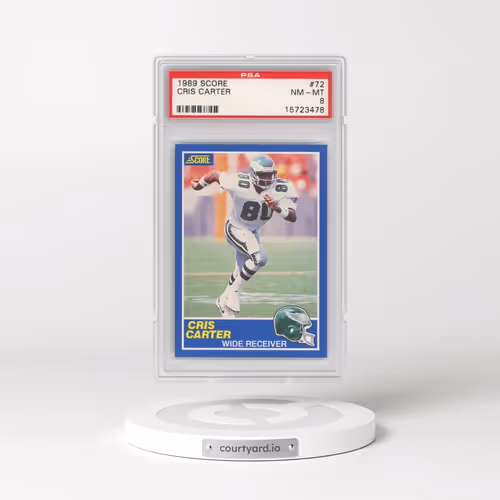 1989 Score #72 Cris Carter (PSA 8 NM-MT)