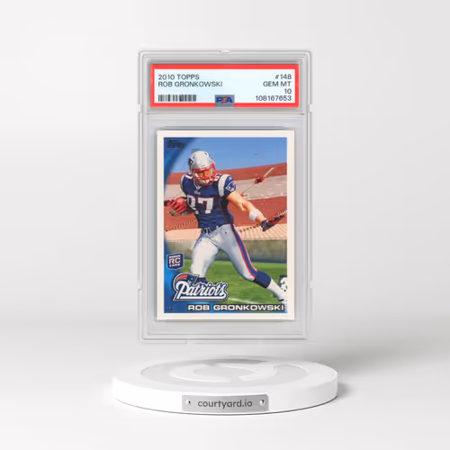 2010 Topps #148 Rob Gronkowski - Cutting to His Right (PSA 10 GEM MINT)