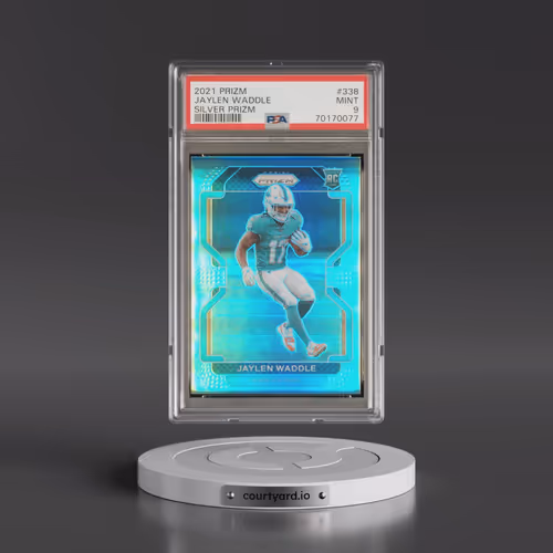 2021 Panini Prizm #338 Jaylen Waddle - Silver Prizm (PSA 9 MINT)