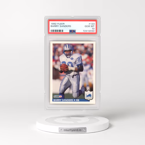 1992 Fleer #123 Barry Sanders (PSA 10 GEM MINT)