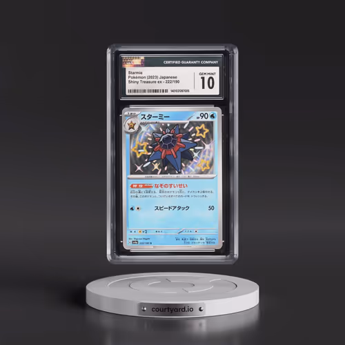 2023 Shiny Treasure ex #222/190 Starmie - Shiny Rare Holo (CGC 10 GEM MINT)