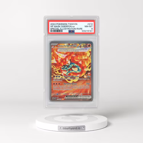 2024 Pokémon Twm EN-Twilight Masquerade #212 Hearthflame Mask Ogerpon EX - Holo Special Illustration