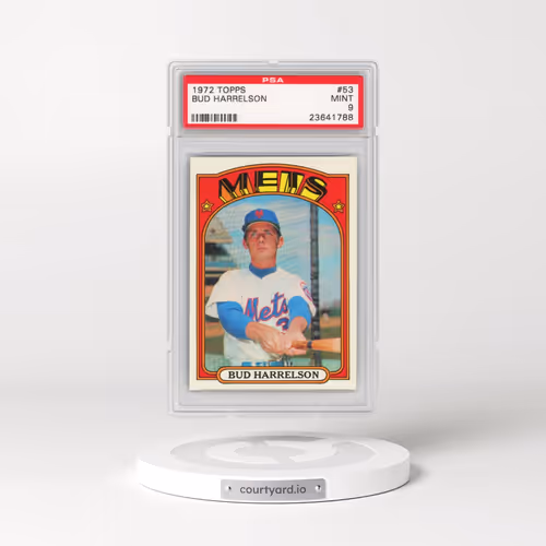 1972 Topps #53 Bud Harrelson (PSA 9 MINT)