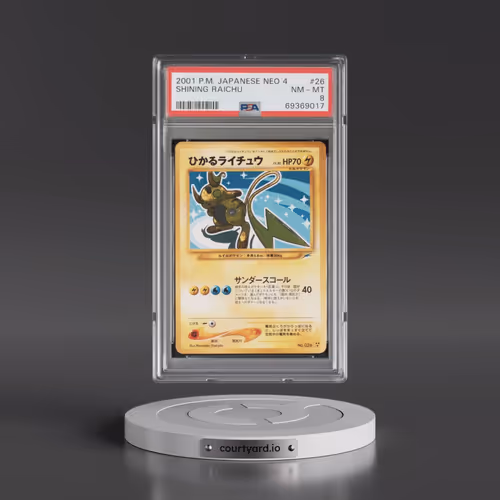 2001 Pokémon Neo 4 #26 Shining Raichu - Holo (PSA 8 NM-MT)