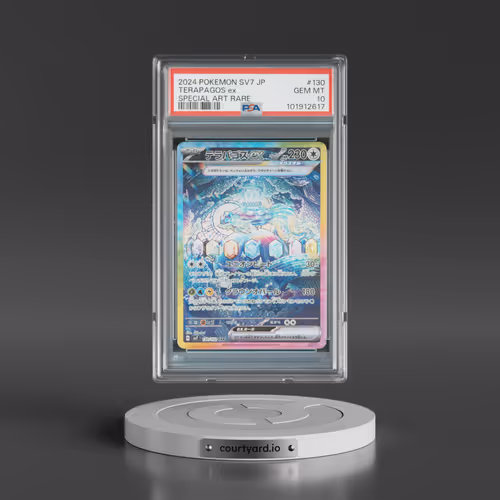 2024 Pokémon SV7-Stellar Miracle #130 Terapagos EX - Holo Special Art Rare (PSA 10 GEM MINT)