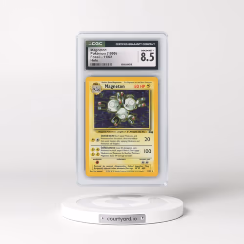 1999 Fossil #11/62 Magneton - Galaxy Star Holo (CGC 8.5 NM-MT+)