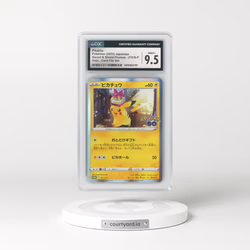 2019 Sword & Shield Promos #272/S-P Pikachu - Holo Card File Set (CGC 9.5 MINT+)