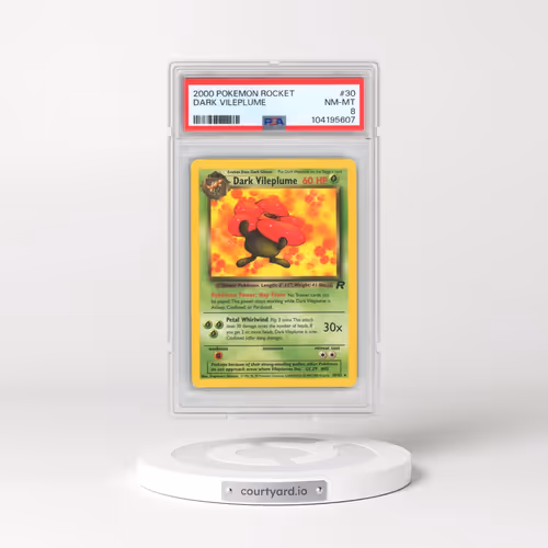 2000 Pokémon Rocket #30 Dark Vileplume (PSA 8 NM-MT)