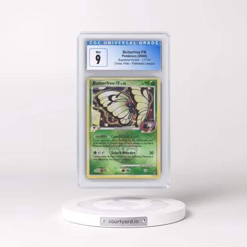 2009 Pokémon Platinum Supreme Victors #17 Butterfree FB - Holo Crosshatch-2010 Pokemon League (CGC 9