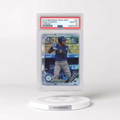 2019 Bowman Mega Box Chrome #97 Noelvi Marte (PSA 10 GEM MINT)